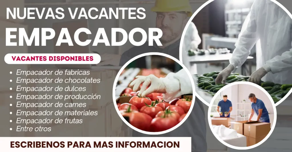 TRABAJO PARA EMPACADOR