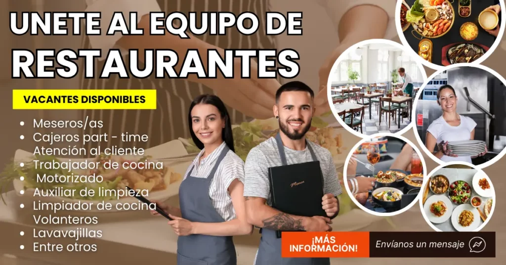 EMPLEOS EN RESTAURANTES